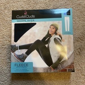 Brand new Cuddl Duds size large fleece lined black leggings